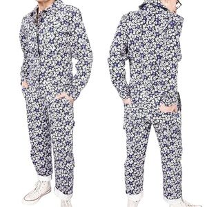 WILDFANG The Essential Long Sleeve Coverall Floral Jumpsuit